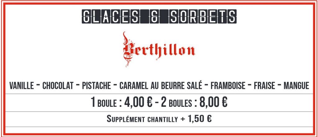 Glaces Berthillon pas chères, Champs Elysées, Paris